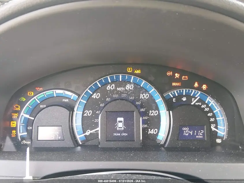2012 TOYOTA CAMRY HYBRID LE