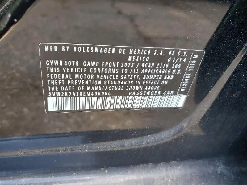 2014 VOLKSWAGEN JETTA BASE  