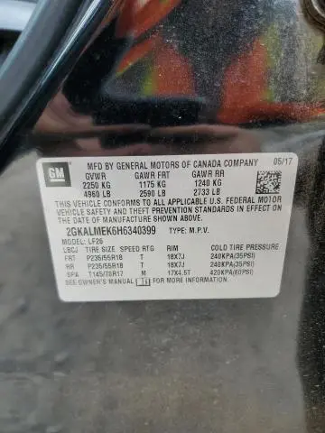 2017 GMC TERRAIN SLE  
