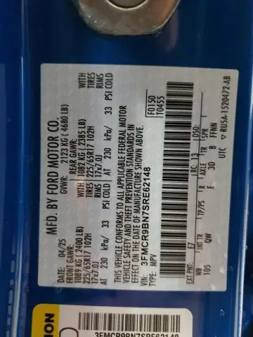 2025 FORD BRONCO SPORT BIG BEND  