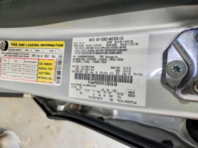 2014 FORD FUSION SE  