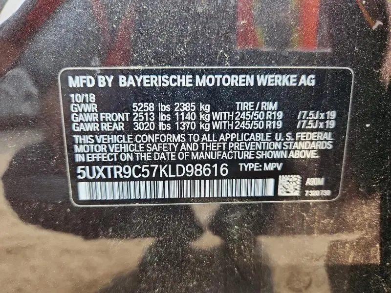 2019 BMW X3 XDRIVE30I  