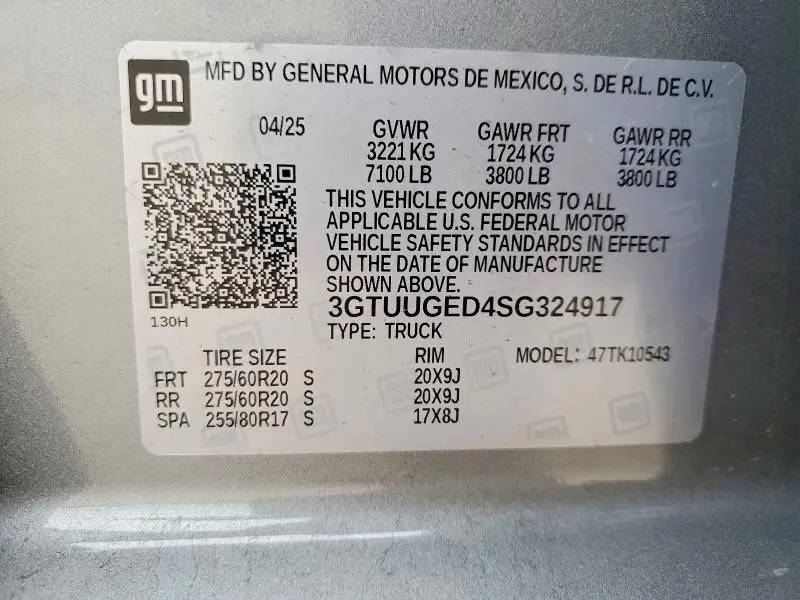 2025 GMC SIERRA K1500 DENALI  