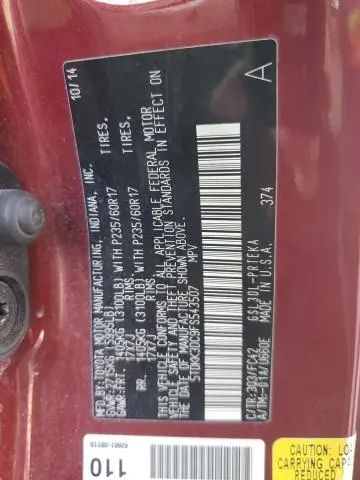 2015 TOYOTA SIENNA LE  
