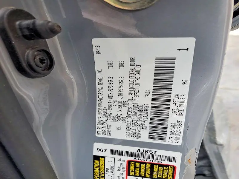 2018 TOYOTA TUNDRA LIMITED  