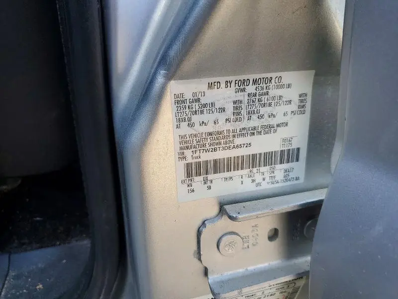 2013 FORD F250 SUPER DUTY  