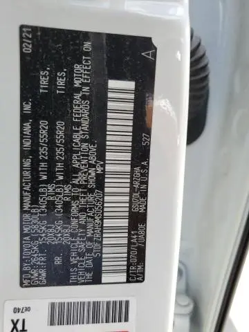 2021 TOYOTA HIGHLANDER PLATINUM  