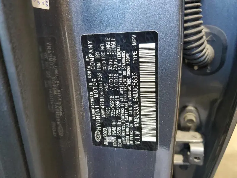 2021 HYUNDAI TUCSON LIMITED  