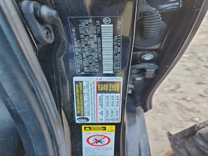 2015 TOYOTA CAMRY LE  