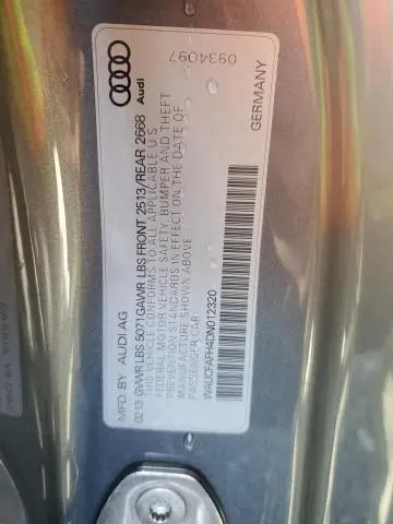 2013 AUDI A5 PREMIUM  