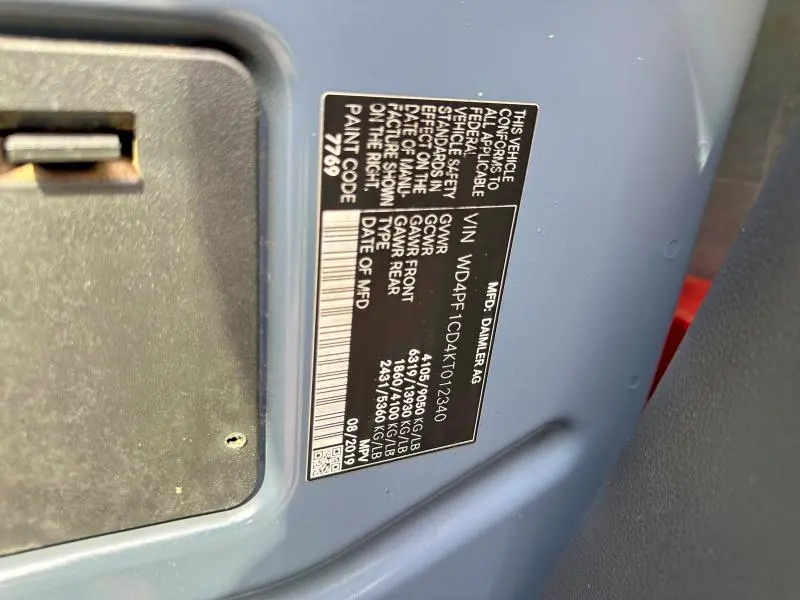 2019 MERCEDES-BENZ SPRINTER 2500/3500  