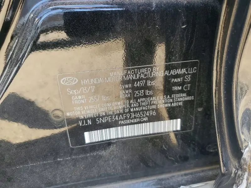 2018 HYUNDAI SONATA SEL  