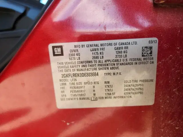 2013 GMC TERRAIN SLE  