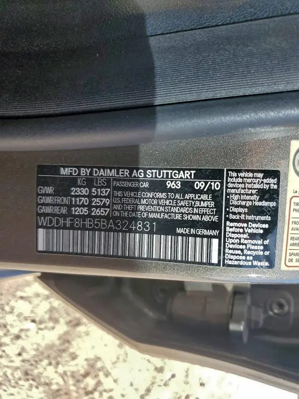 2011 MERCEDES-BENZ E 350 4MATIC  