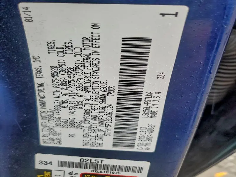 2014 TOYOTA TUNDRA CREWMAX LIMITED  