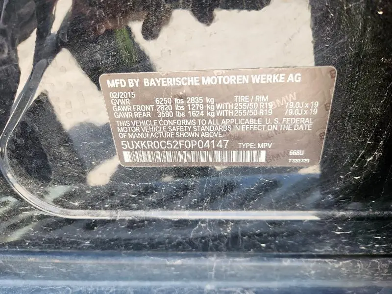 2015 BMW X5 XDRIVE35I  