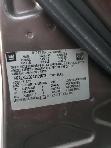 2010 BUICK ENCLAVE CXL  