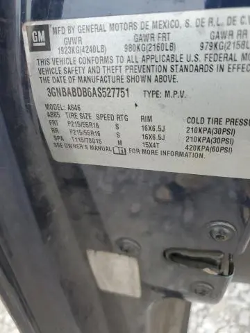 2010 CHEVROLET HHR LT