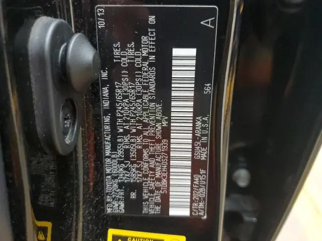 2013 TOYOTA HIGHLANDER BASE  