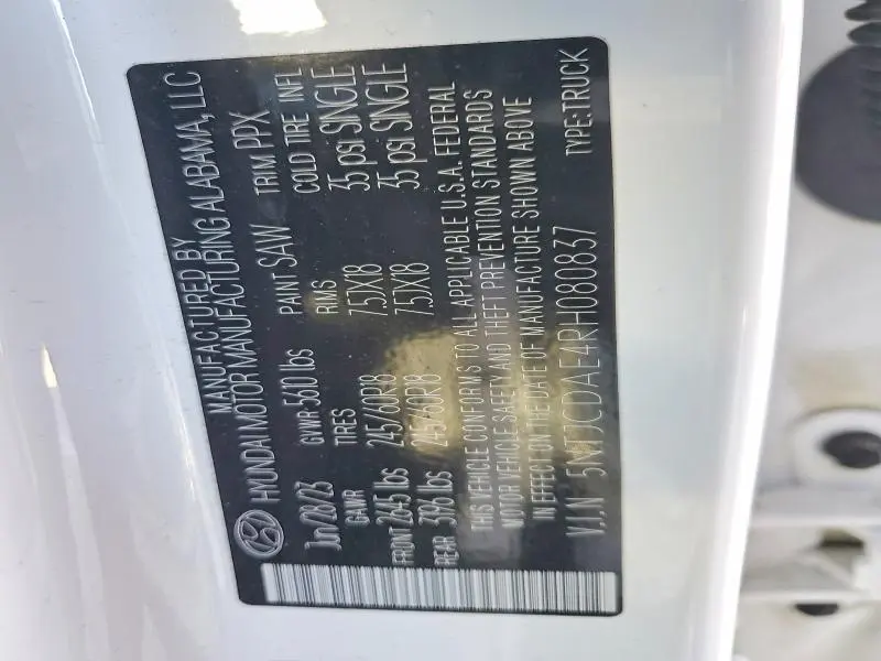 2024 HYUNDAI SANTA CRUZ SEL  