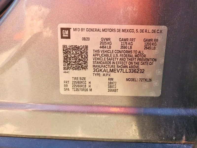 2020 GMC TERRAIN SLE  
