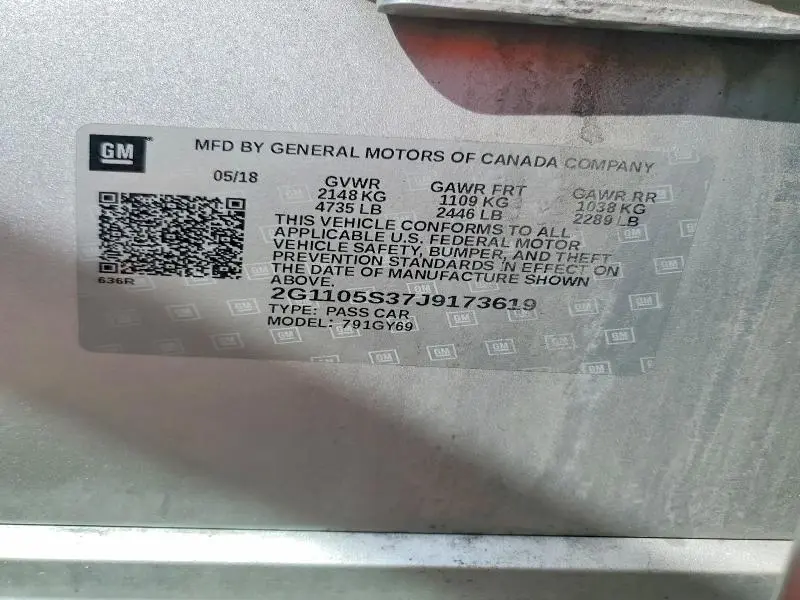 2018 CHEVROLET IMPALA LT  