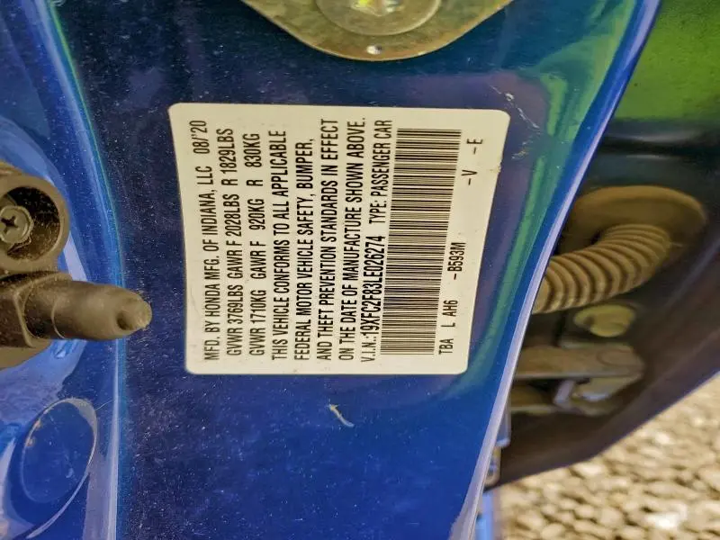 2020 HONDA CIVIC SPORT  