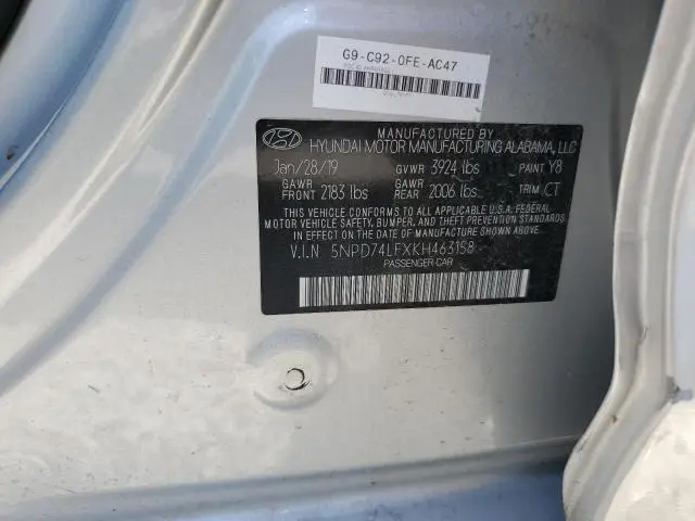 2019 HYUNDAI ELANTRA SE
