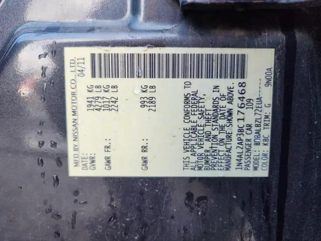 2011 NISSAN ALTIMA BASE  