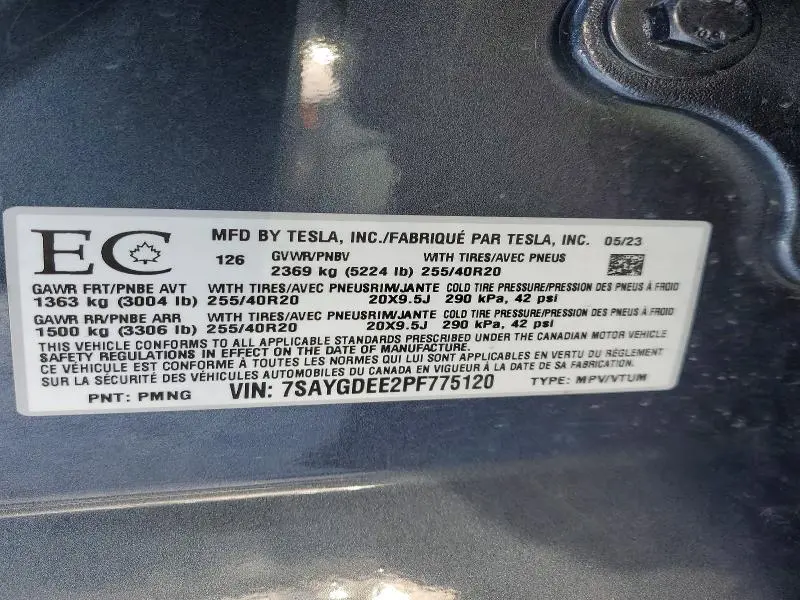2023 TESLA MODEL Y   