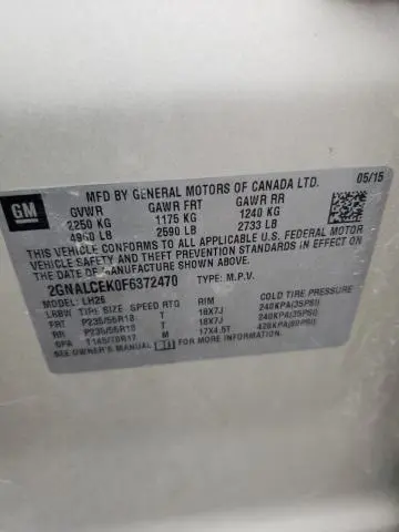 2015 CHEVROLET EQUINOX LT