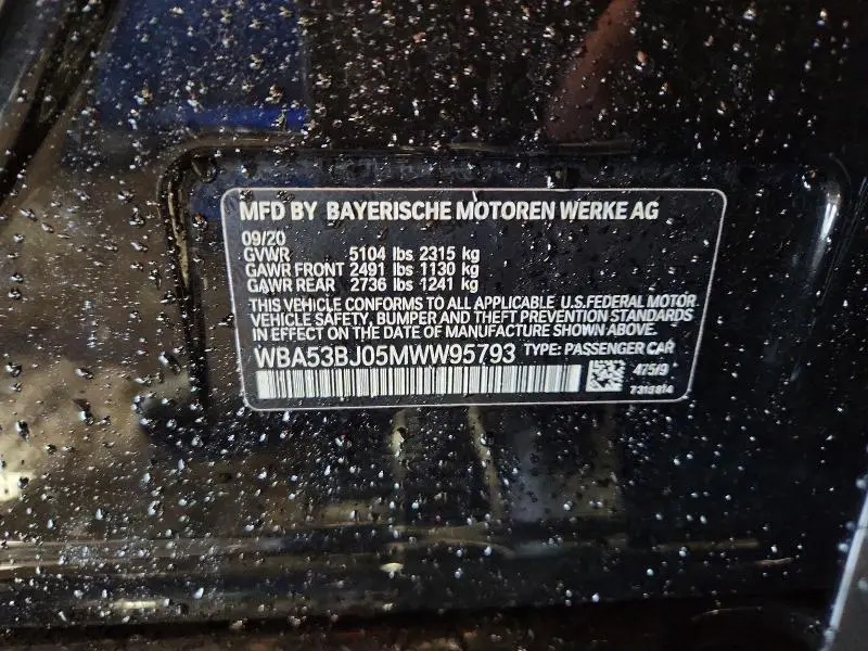 2021 BMW 540 I  