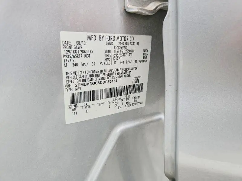 2013 FORD EDGE SE  