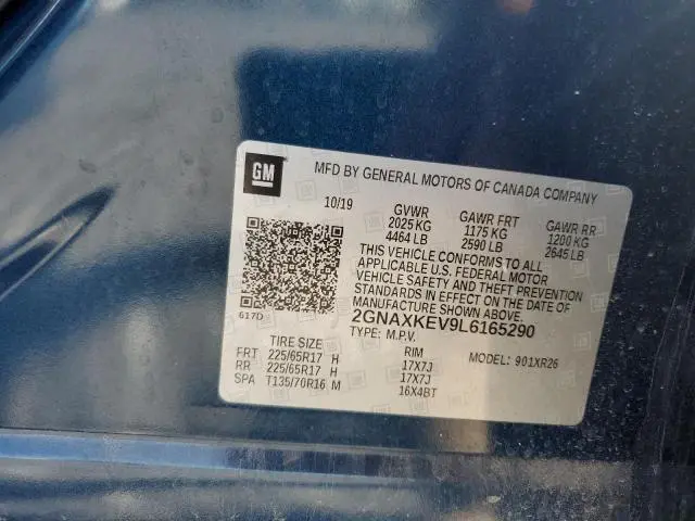 2020 CHEVROLET EQUINOX LT  