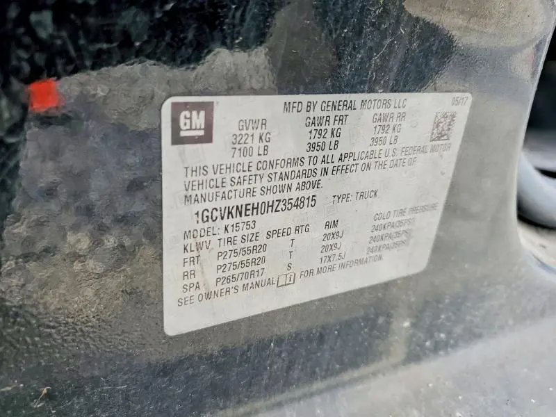 2017 CHEVROLET SILVERADO K1500  