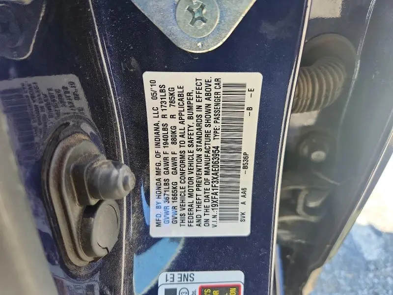 2010 HONDA CIVIC VP  