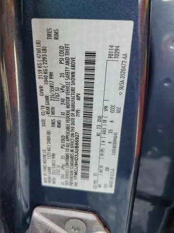 2018 FORD ESCAPE SEL  