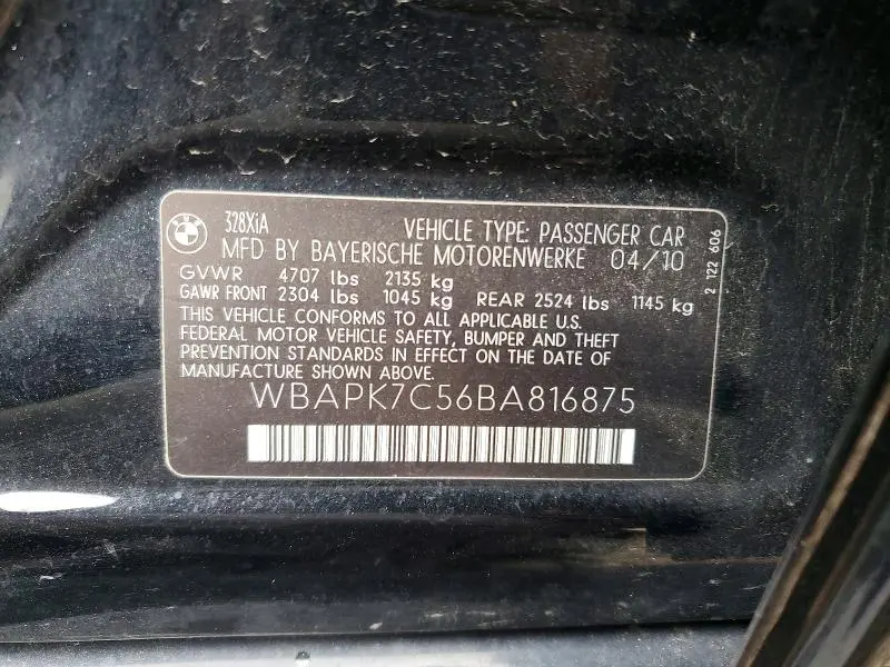 2011 BMW 328 XI  
