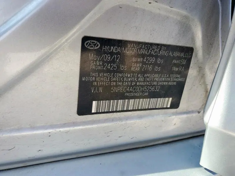 2013 HYUNDAI SONATA SE  