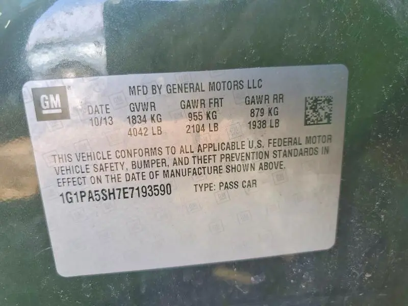 2014 CHEVROLET CRUZE LS  