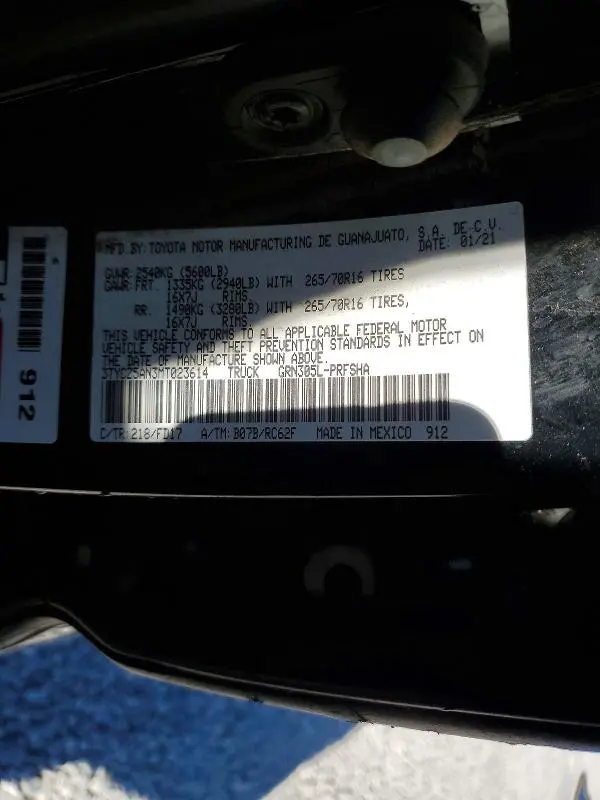 2021 TOYOTA TACOMA DOUBLE CAB  