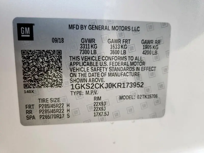2019 GMC YUKON DENALI  