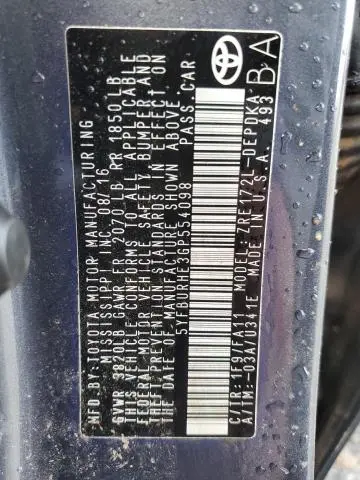 2016 TOYOTA COROLLA L