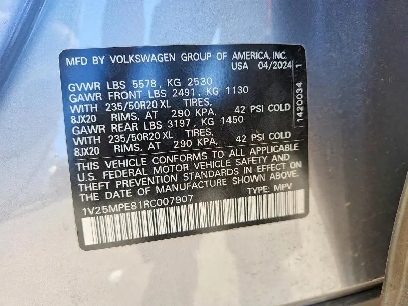 2024 VOLKSWAGEN ID.4 S  