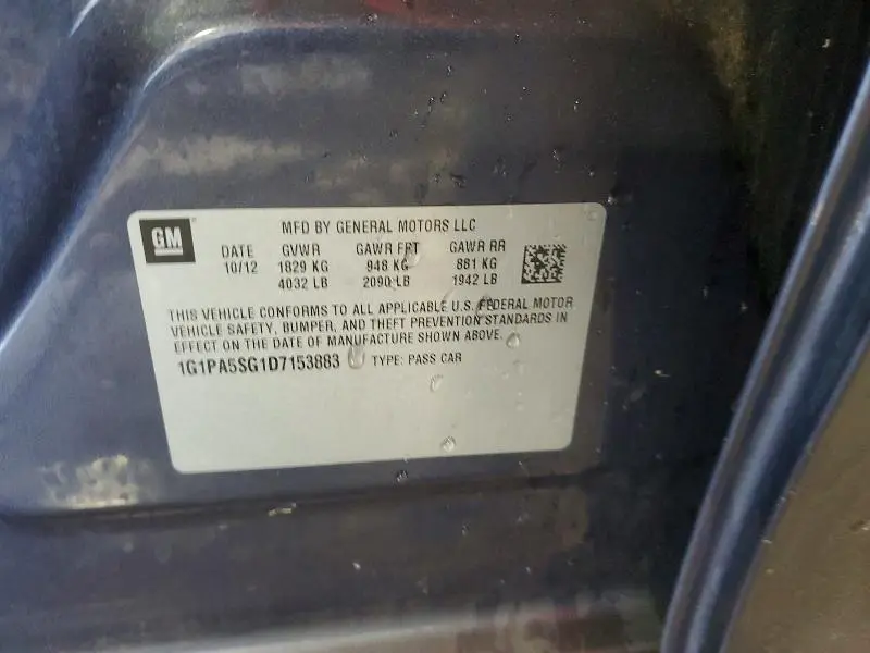 2013 CHEVROLET CRUZE LS  