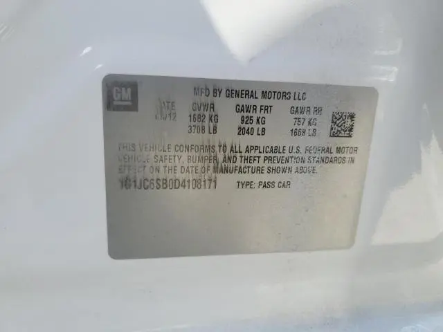 2013 CHEVROLET SONIC LT  