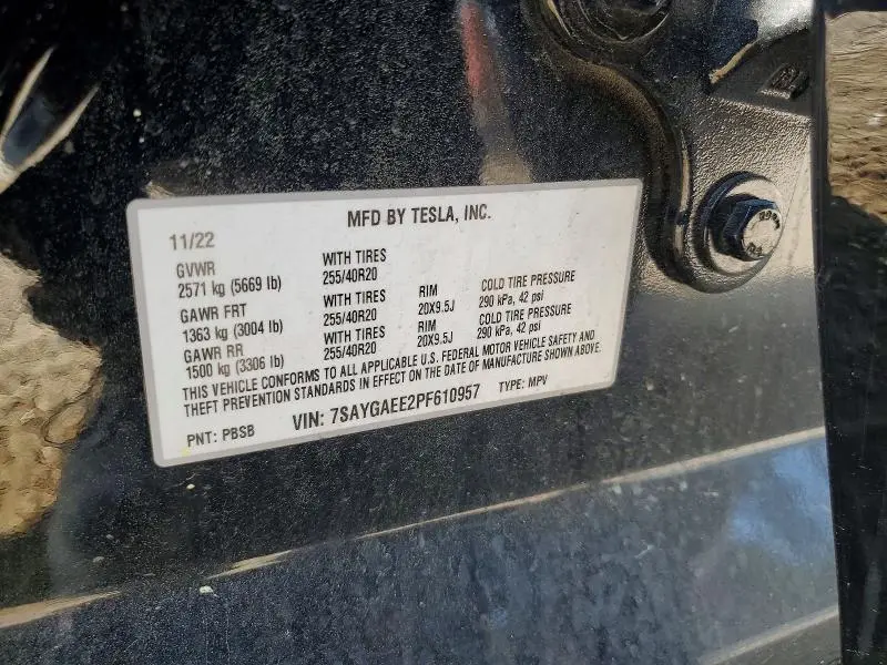 2023 TESLA MODEL Y   