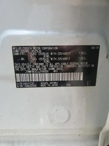 2018 TOYOTA RAV4 ADVENTURE  