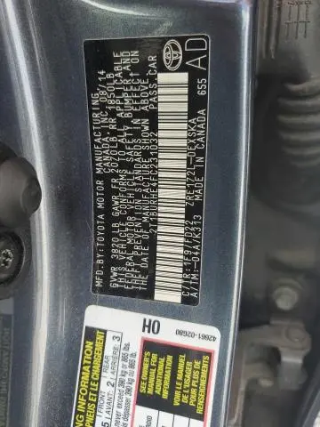 2015 TOYOTA COROLLA L  