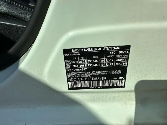 2015 MERCEDES-BENZ GLA 250 4MATIC  